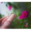 Серьга кафф "Кобра, змея". Без прокола. Цвет серебро 